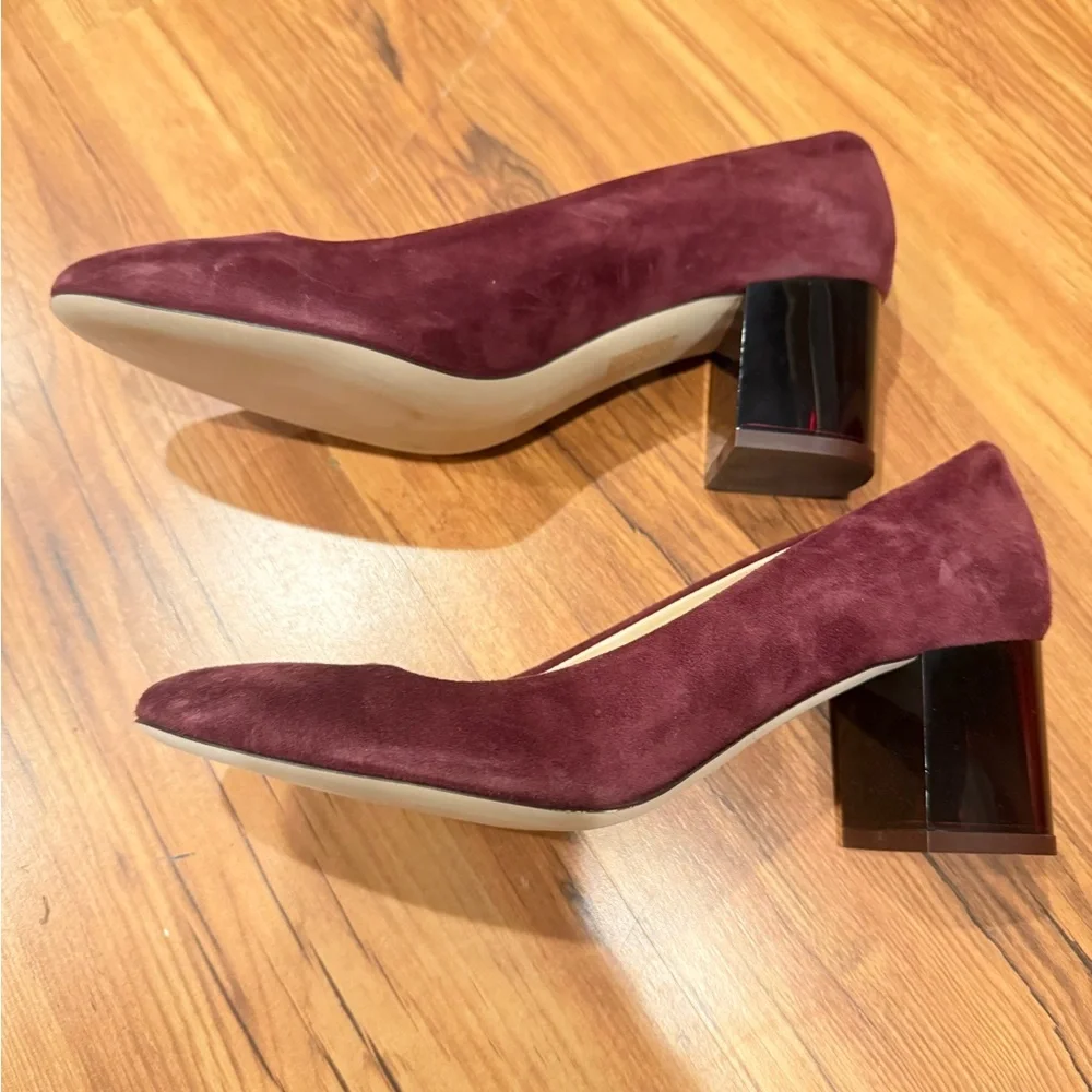 Elegant Burgundy Suede Pumps